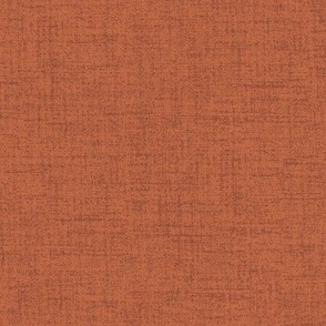 Linen look fabric or wallpaper with a subtle texture of woven threads - Copper & Burnt Umber
