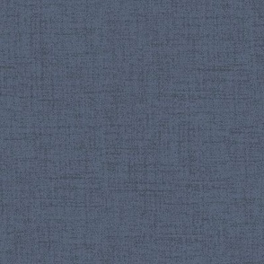 Linen look fabric or wallpaper with a subtle texture of woven threads - Denim & Indigo Blue