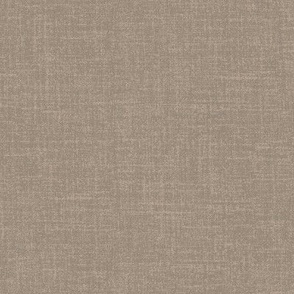 Linen look fabric or wallpaper with a subtle texture of woven threads - Sepia & Beige Brown