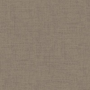 Linen look fabric or wallpaper with a subtle texture of woven threads - Sepia & Donkey Brown