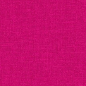 Linen look fabric or wallpaper with a subtle texture of woven threads - Hot Pink & Carnation