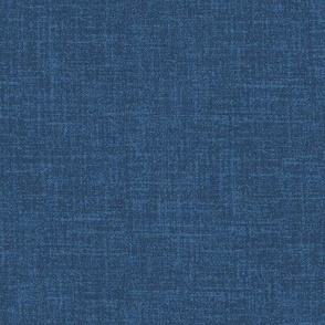 Linen look fabric or wallpaper with a subtle texture of woven threads - Jeans Blue & Ink
