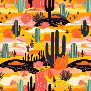 Warm Desert Cacti
