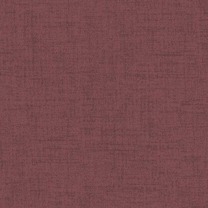 Linen look fabric or wallpaper with a subtle texture of woven threads - Rosewood & Maroon