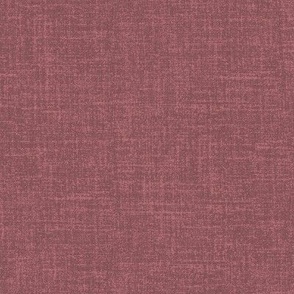 Linen look fabric or wallpaper with a subtle texture of woven threads - Rosewood & Dusky Pink