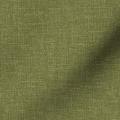Linen look fabric or wallpaper with a subtle texture of woven threads - Olive Green & Moss