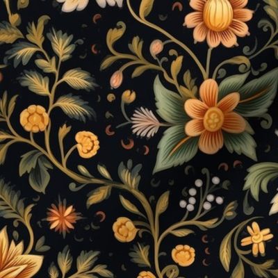 Victorian Fantasy Floral - 12 inches