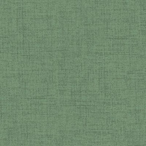 Linen look fabric or wallpaper with a subtle texture of woven threads - Sage Green & Bottle Green