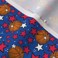 Small Scale Team Spirit Basketball with Stars in Philadelphia 76ers Red and Blue