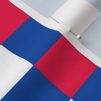 Medium Scale Team Spirit Basketball Checkerboard in Philadelphia 76ers Red and Blue