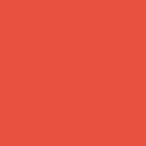 E8503F Solid Color Map Blood Orange Red