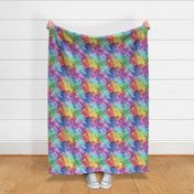 Dragon fire scale coordinate rainbow blended small