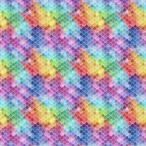 Dragon fire scale coordinate rainbow blended extra small