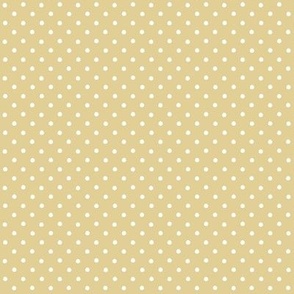 Mustard and White Polka-dots