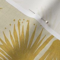 Quarter Starburst -gold on gold (large scale)