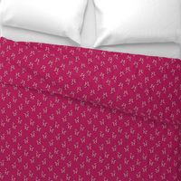 Cotton Spring Fields in Plum Red - 6 inches