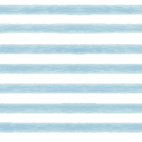 Teal Blue Watercolor Painted Stripes