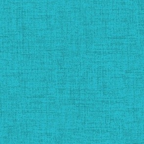 Linen look fabric or wallpaper with a subtle texture of woven threads - Aqua & Teal