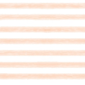Pale Orange Watercolor Painted Stripes