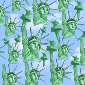 Statue of Liberty, Blue Sky