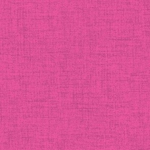 Linen look fabric or wallpaper with a subtle texture of woven threads - Barbie Pink & Cerise