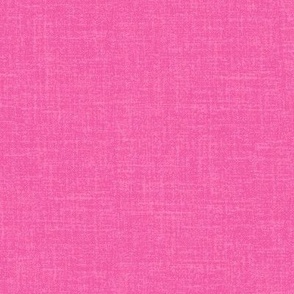 Linen look fabric or wallpaper with a subtle texture of woven threads - Barbie Pink & Cyclamen