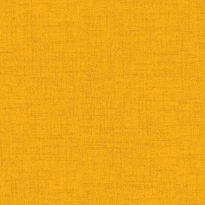 Linen look fabric or wallpaper with a subtle texture of woven threads - Marigold Yellow & Amber