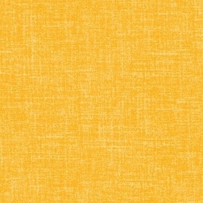 Linen look fabric or wallpaper with a subtle texture of woven threads - Marigold Yellow & Goldenrod