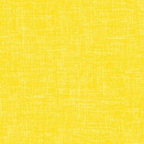 Linen look fabric or wallpaper with a subtle texture of woven threads - Canary Yellow & Jonquil