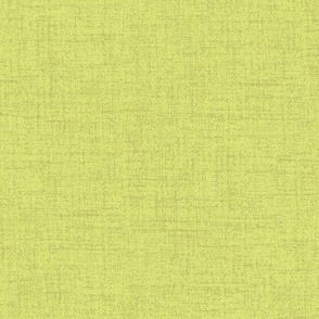 Linen look fabric or wallpaper with a subtle texture of woven threads - Chartreuse Green & Grass