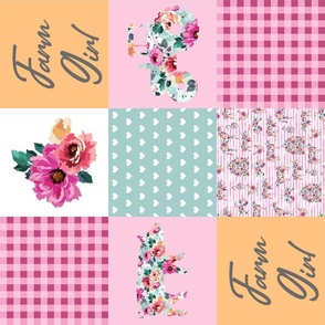Multicolor Floral Farm Girl Layout Rotated