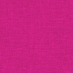 Linen look fabric or wallpaper with a subtle texture of woven threads - Magenta & Hot Pink