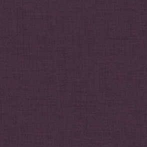 Linen look fabric or wallpaper with a subtle texture of woven threads - Midnight Plum & Aubergine
