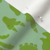 Footprints - green and spring green (medium)
