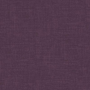 Linen look fabric or wallpaper with a subtle texture of woven threads - Midnight Plum & Purple
