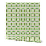 Cotton Spring Squares in Pea Green - 1 inch