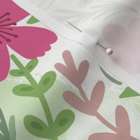welcome floral wallpaper scale