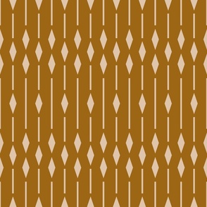 Diamonds and Stripes - Golden Brown