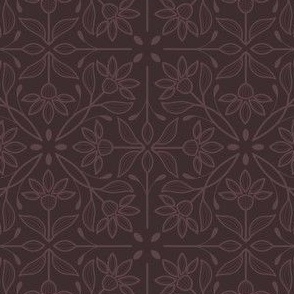 Pressed Metal Burgundy  Small Scale