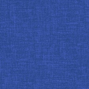 Linen look fabric or wallpaper with a subtle texture of woven threads - Sapphire & Cornflower