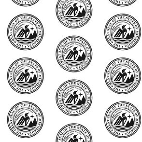 New Minnesota Seal Black and White