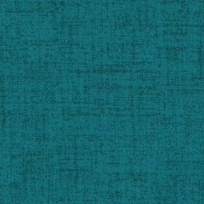 Linen look fabric or wallpaper with a subtle texture of woven threads - Cyan & Teal