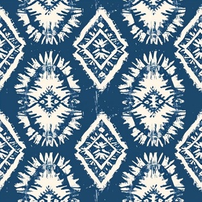 Blue Boho Batik
