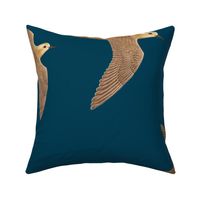 Kolea Bird | In Flight, Teal, Large