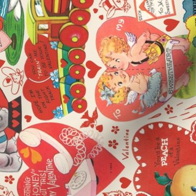 Kitsch Retro Vintage Valentine Rotated - XL Scale