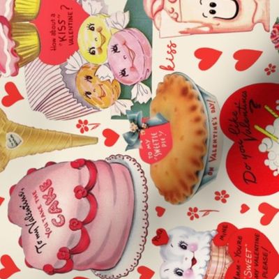 Sweet Vintage Treats Kitsch Valentine Rotated - Large Scale