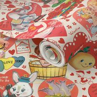 Kitsch Retro Vintage Valentine - Large Scale