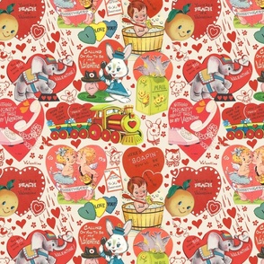 Kitsch Retro Vintage Valentine - Large Scale