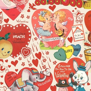 Kitsch Retro Vintage Valentine - XL Scale