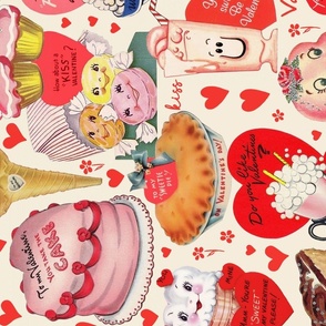 Sweet Vintage Treats Kitsch Valentine Rotated - XL Scale
